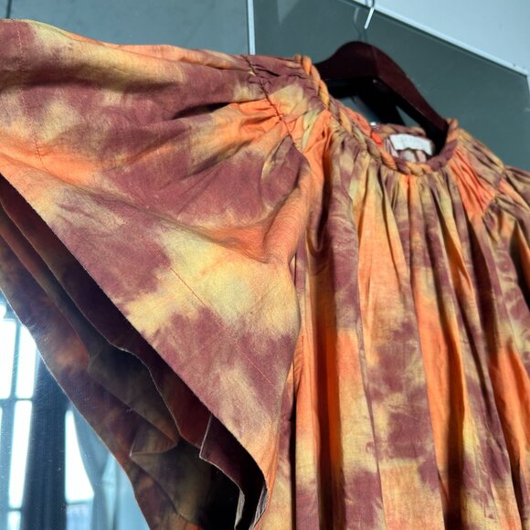 'Isolde' Red Jewel Neck Dress - Picture 4 of 11